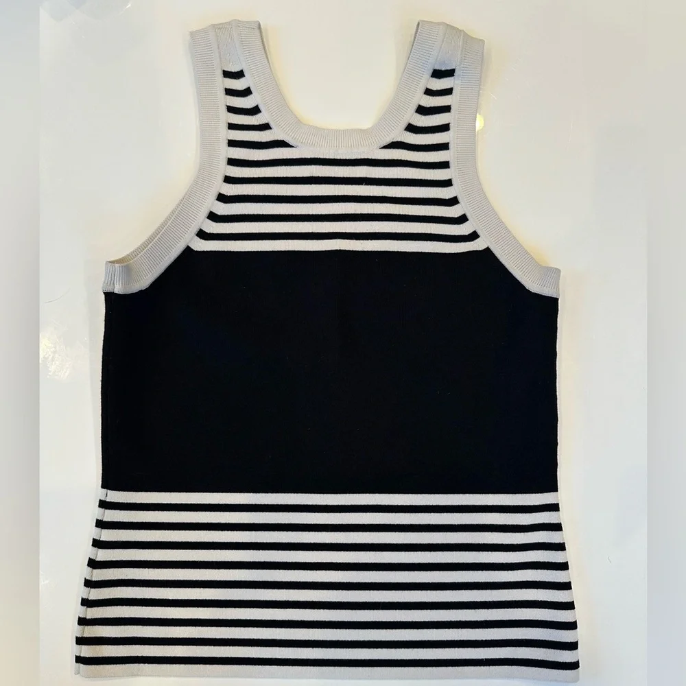Tanya Taylor Bonnie Knit Striped Sweater Tank Size L retail $225 - Picture 7 of 7